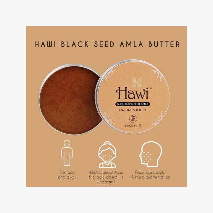 Hawi Shea Blackseed Amla;100ml/3.4 fl-oz