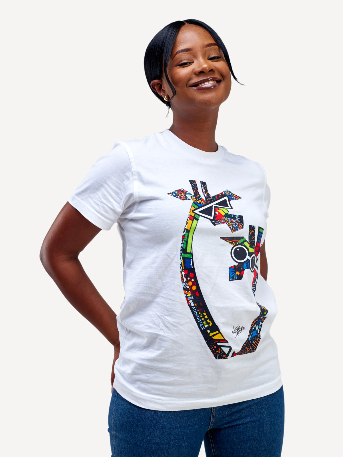 Kali Graphic Ts: White with Twiga