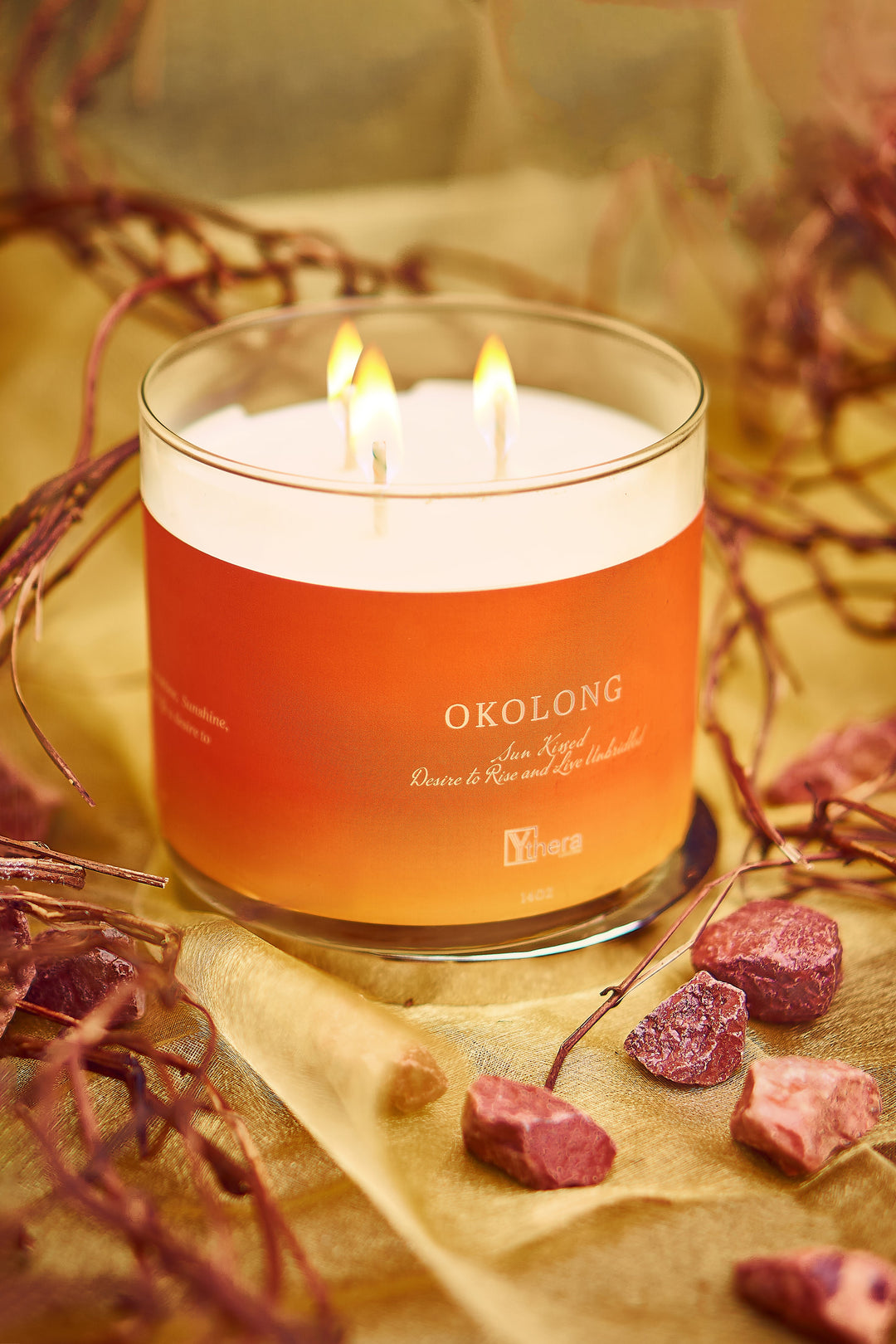 Ythera Okolong "Sun Kissed" 3-Wick Candle