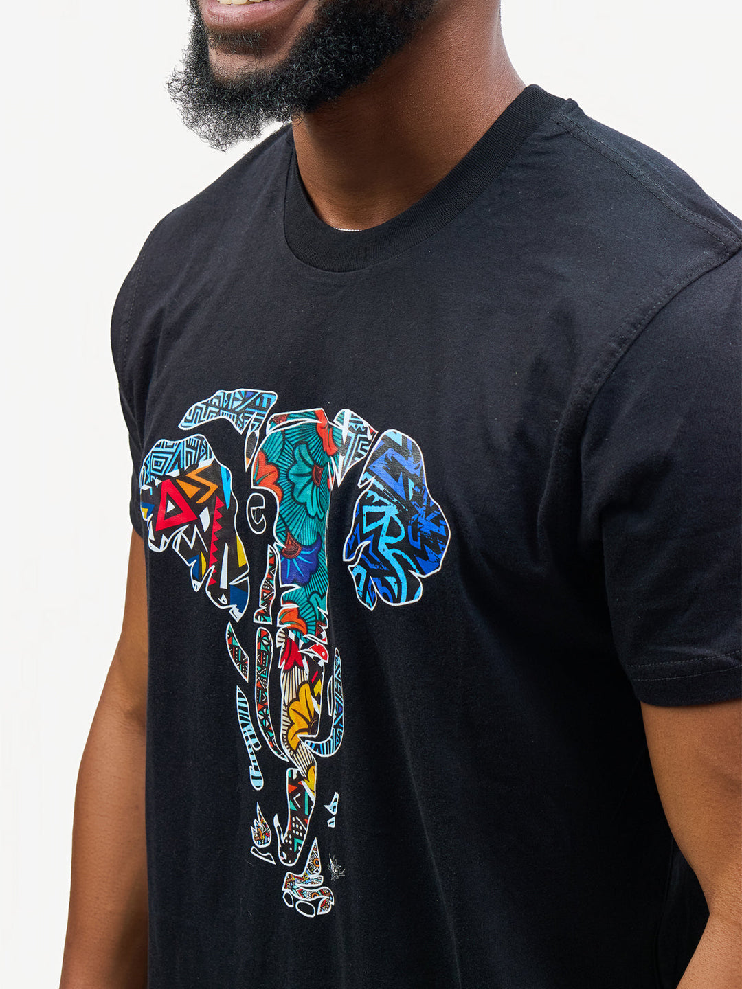 Kitu Kali Graphic Ts: Black with Tembo 2