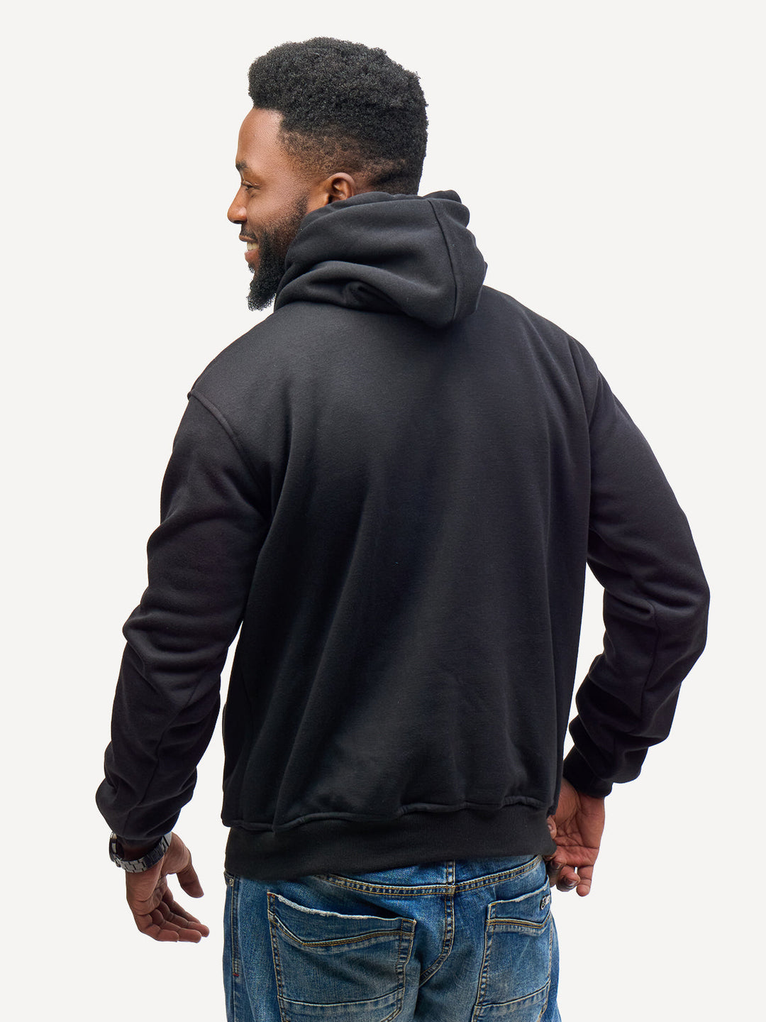 Kitu Kali Graphic Hoodies: Black with Simba