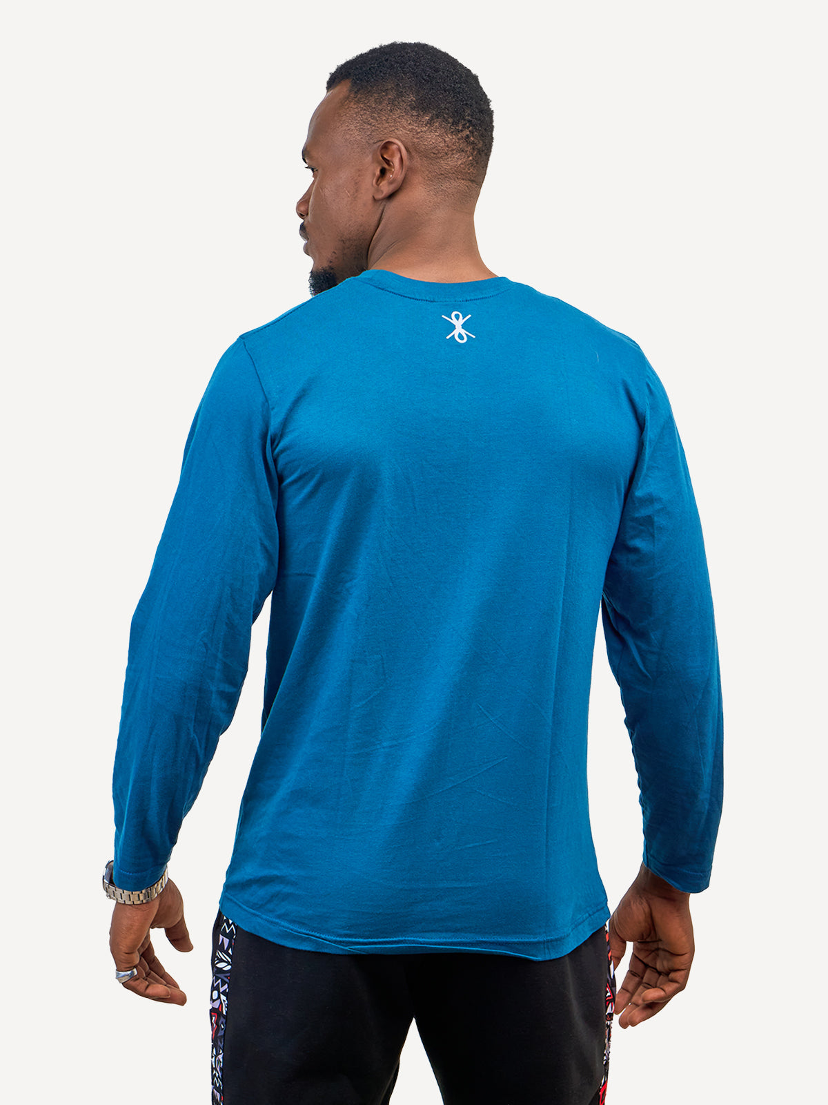 Long-Sleeve Ts: Petrol Blue with Blue KK 2 Strip