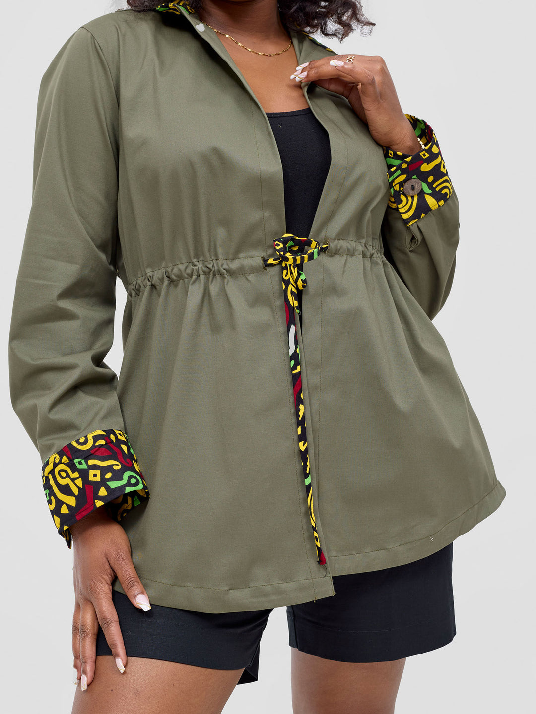 Safari Lira Drawstring Jacket - Hunters