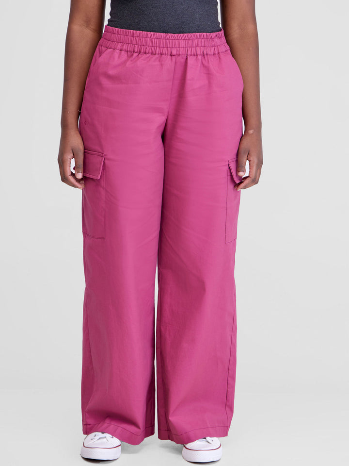 Zoya Yuni Cargo Pants - Dusty Pink