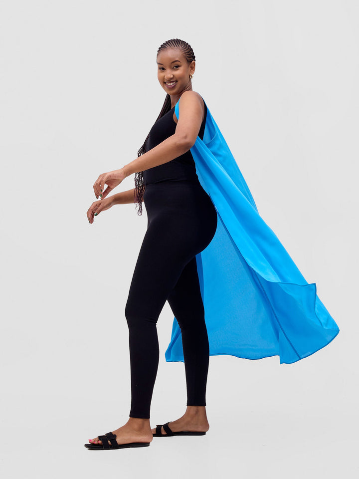 Vivo Basic Sleeveless Tent Kimono - Baby Blue