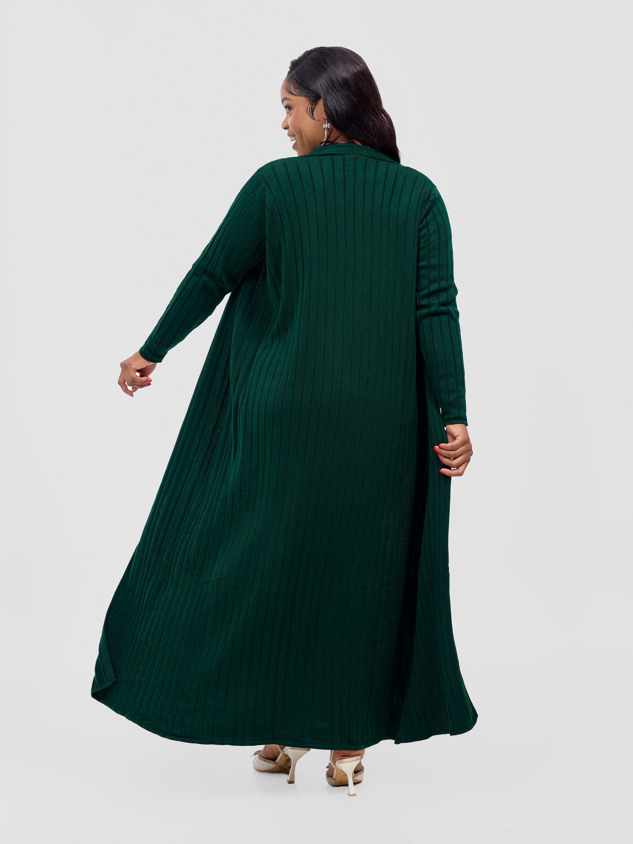 Vivo Lalani Rib Maxi Waterfall - Dark Green