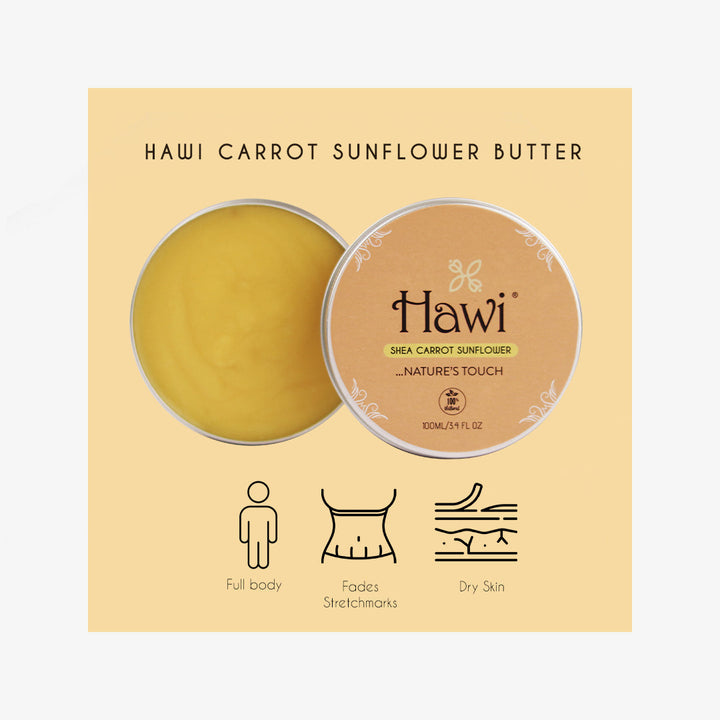 Hawi Shea Carrot Sunflower Moisturizer,100ml