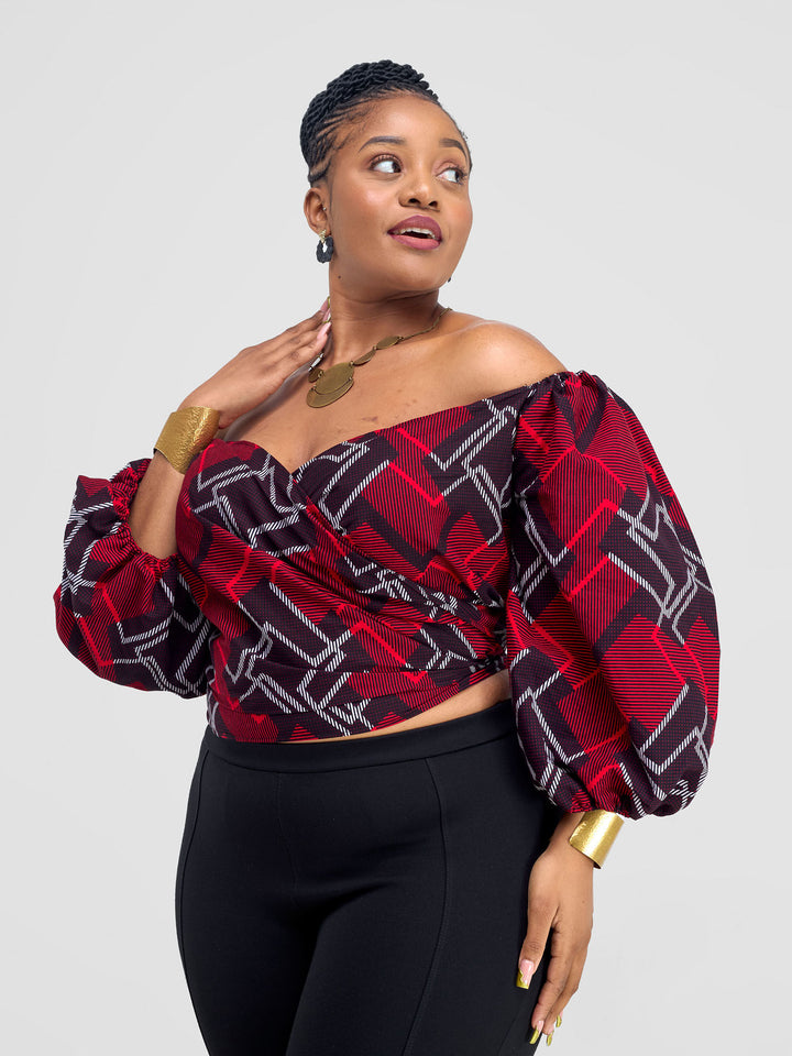 Vivo 2-Way Wrap Top - Obu Print