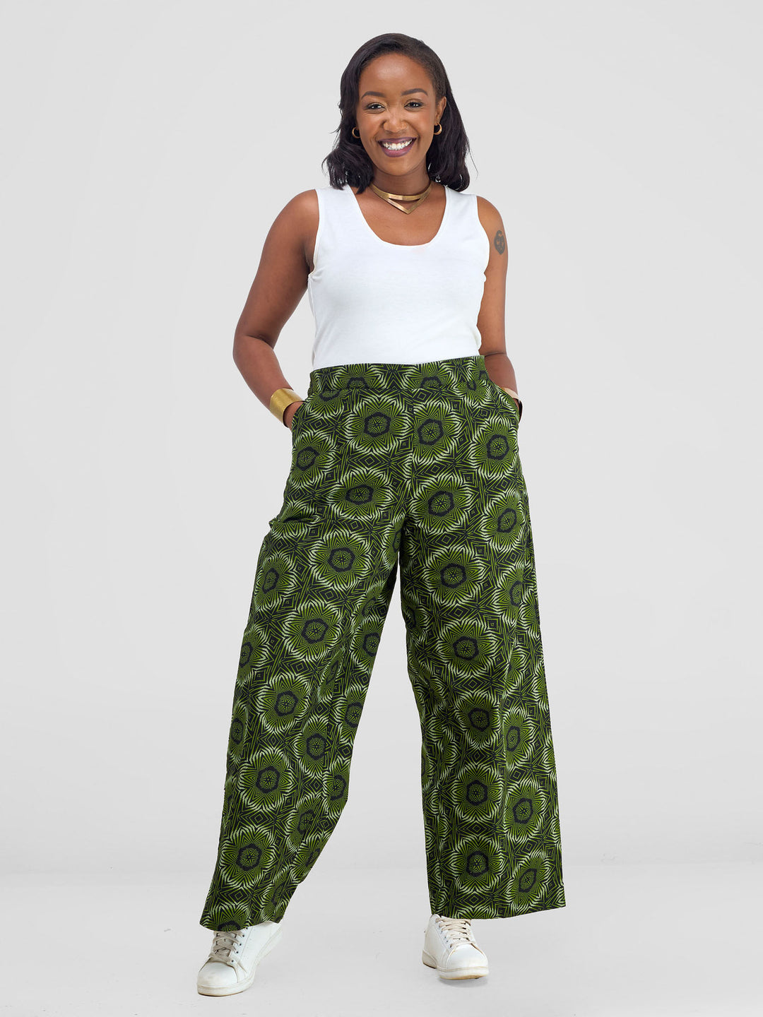 Vivo Kitenge Wide Leg Pants - Ashai