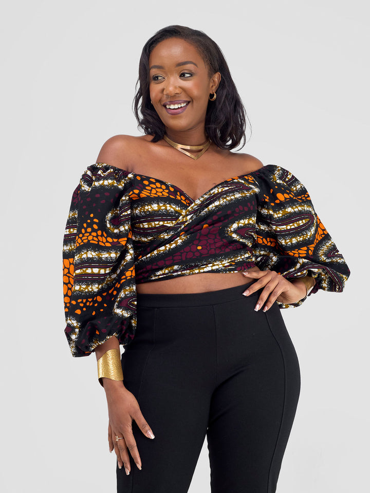 Vivo 2-Way Wrap Top - Neba Print