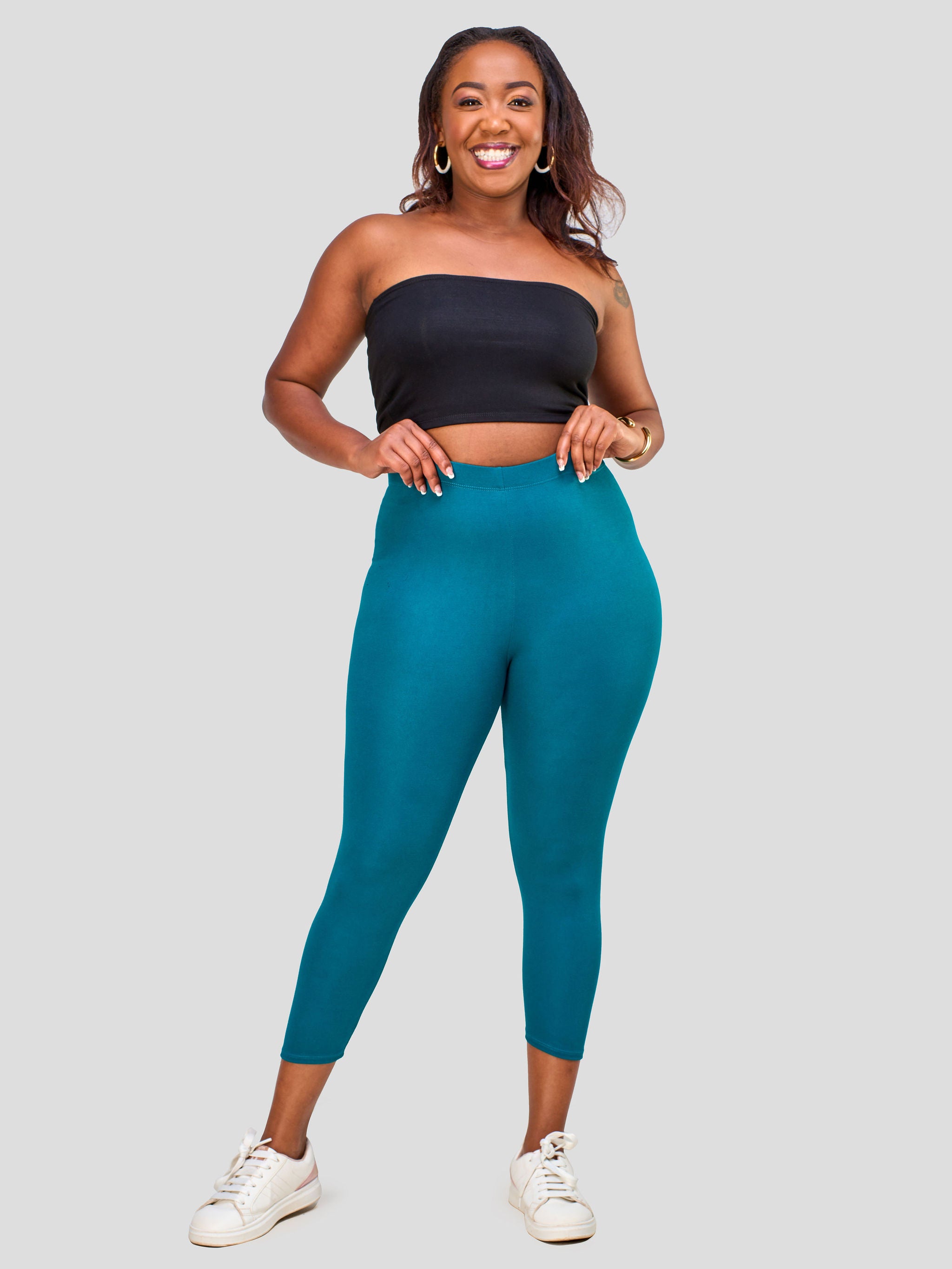 Vivo Essentials Capri Leggings - Teal