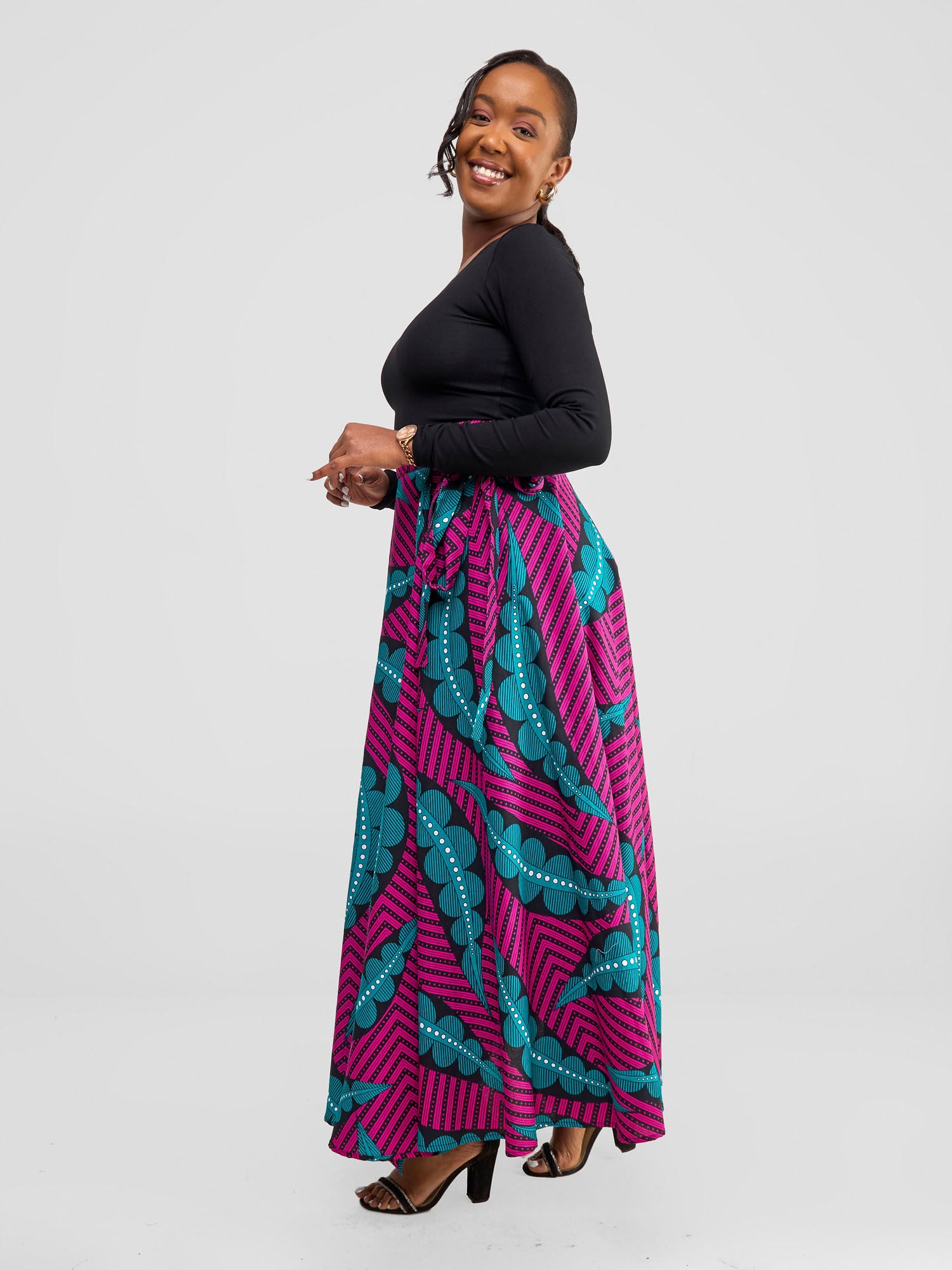 Vivo Wrap Midi Skirt - Bukavu