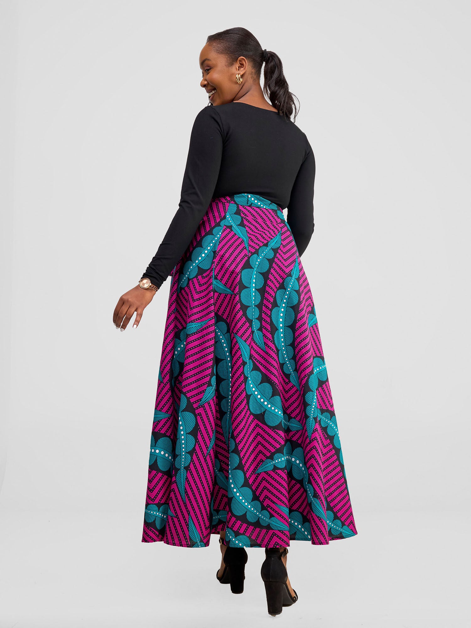 Vivo Wrap Midi Skirt - Bukavu