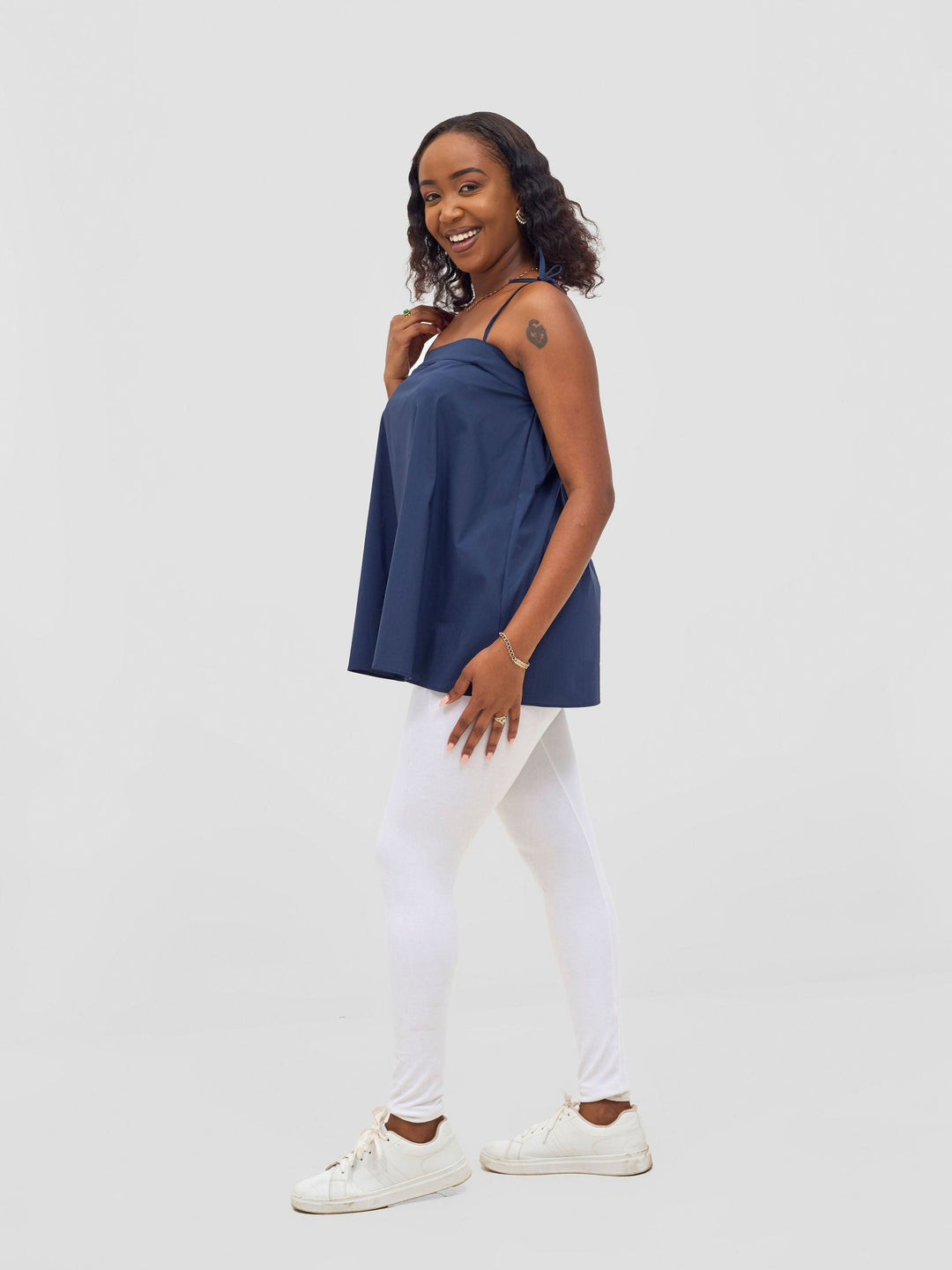 Safari Sizani Strappy Tent Top - Navy Blue