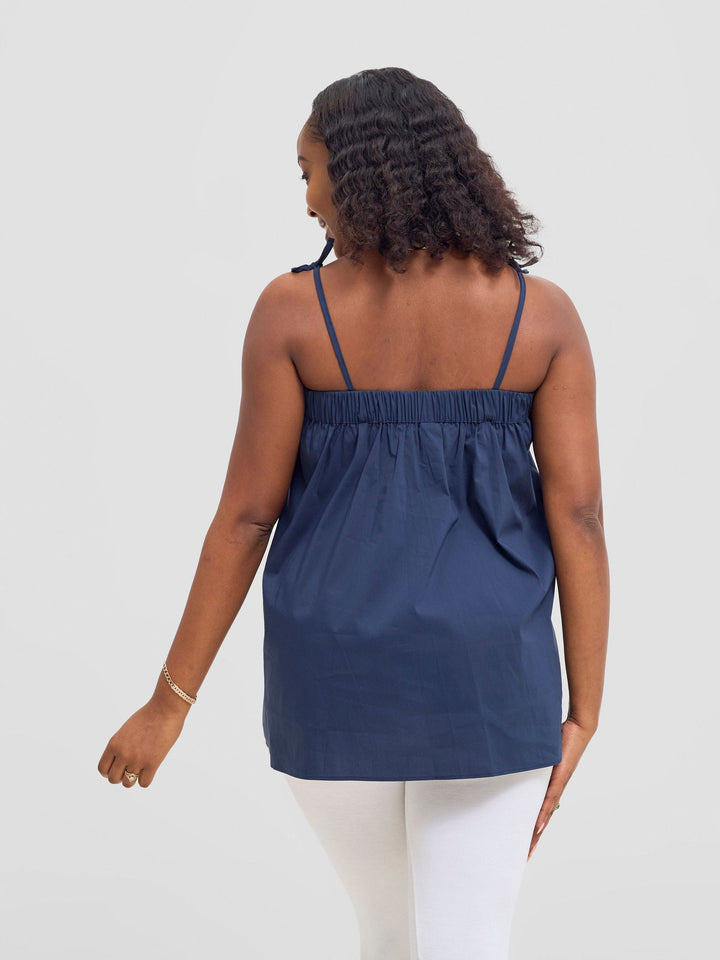 Safari Sizani Strappy Tent Top - Navy Blue