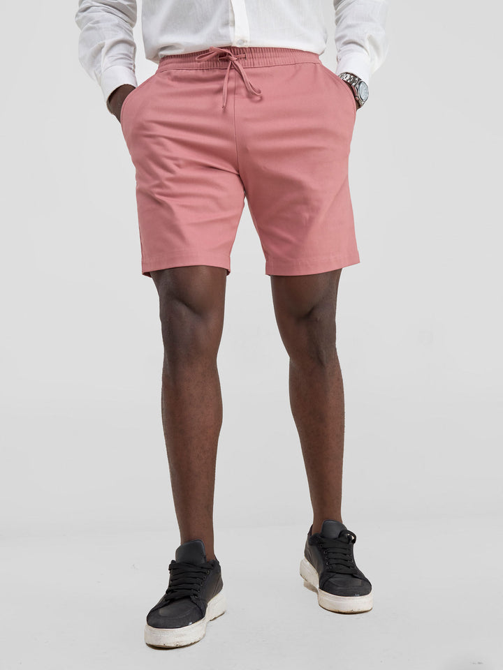 Safari Men's Drawstring Shorts - Coral