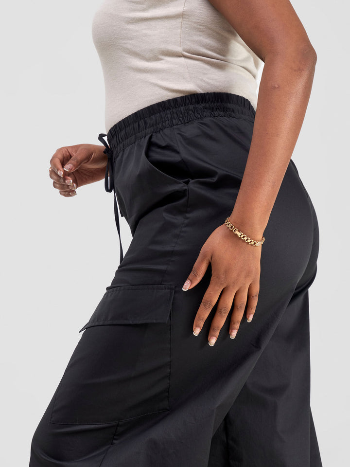 Safari Kamari Wide Leg Pants - Black