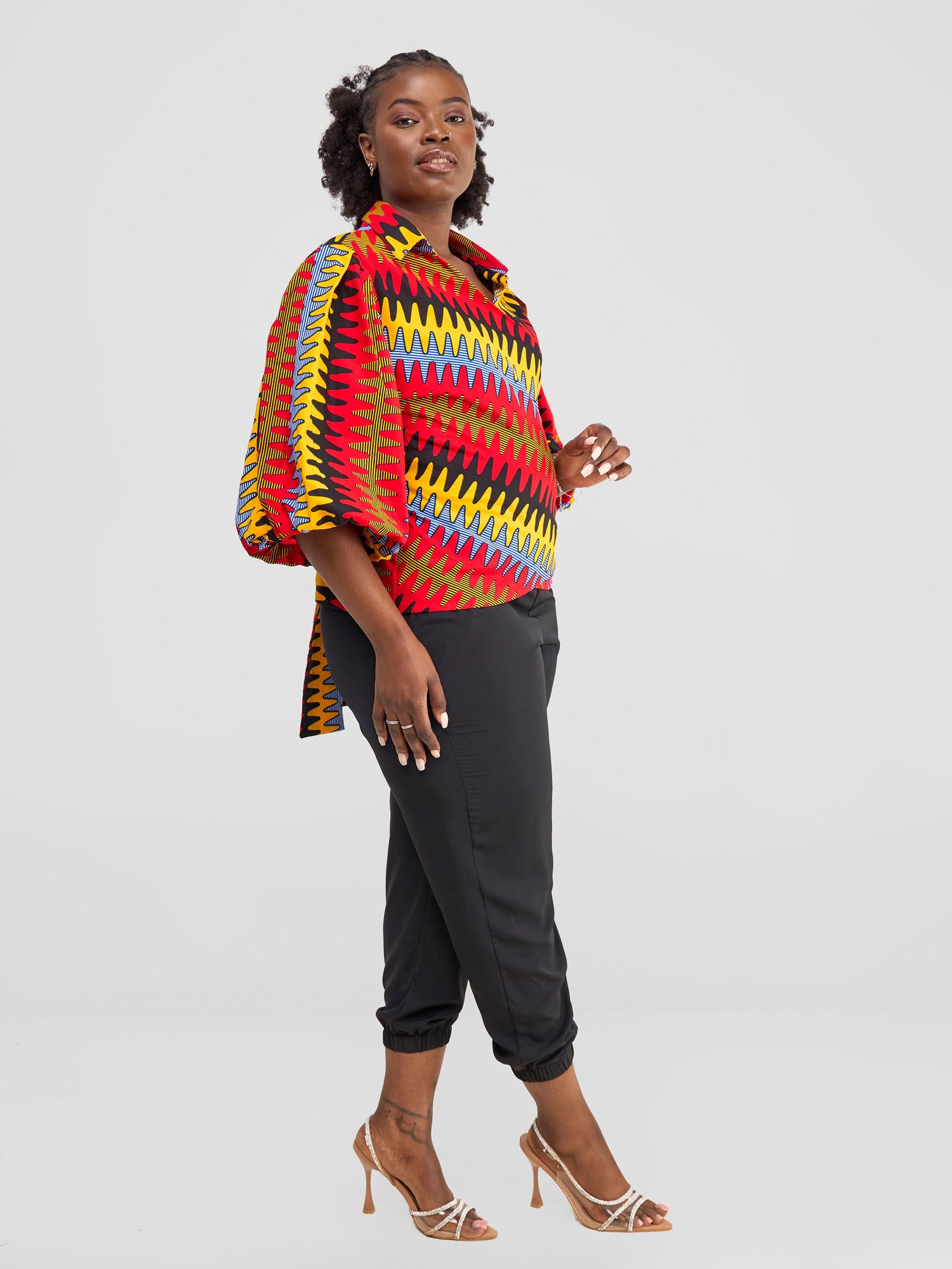 Vivo Kitenge Tie Top - Bana Print