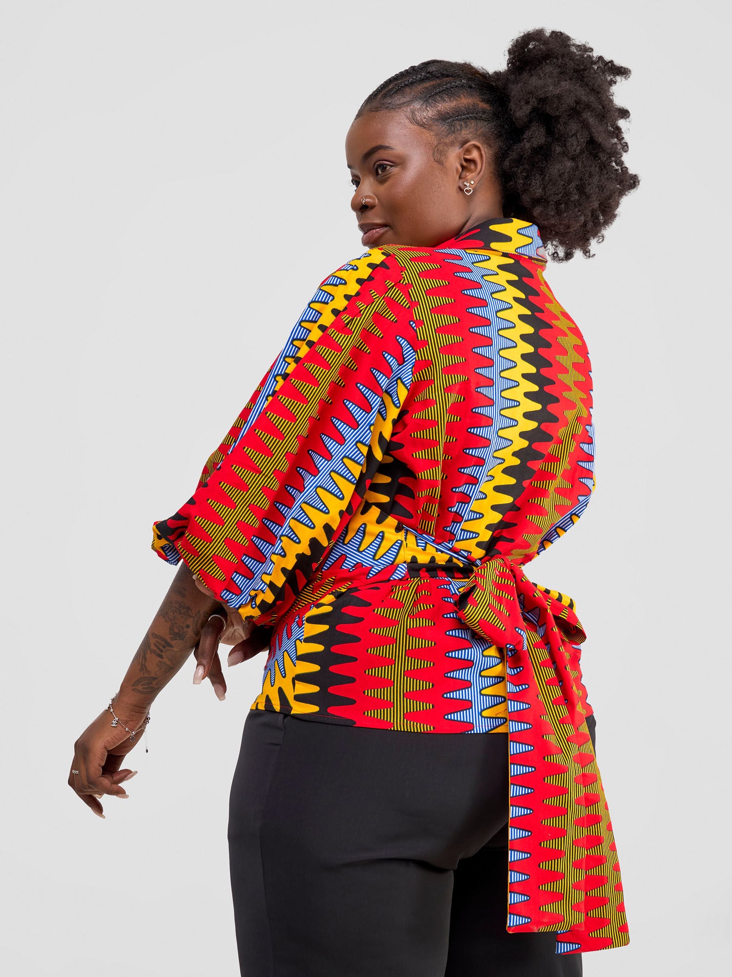 Vivo Kitenge Tie Top - Bana Print