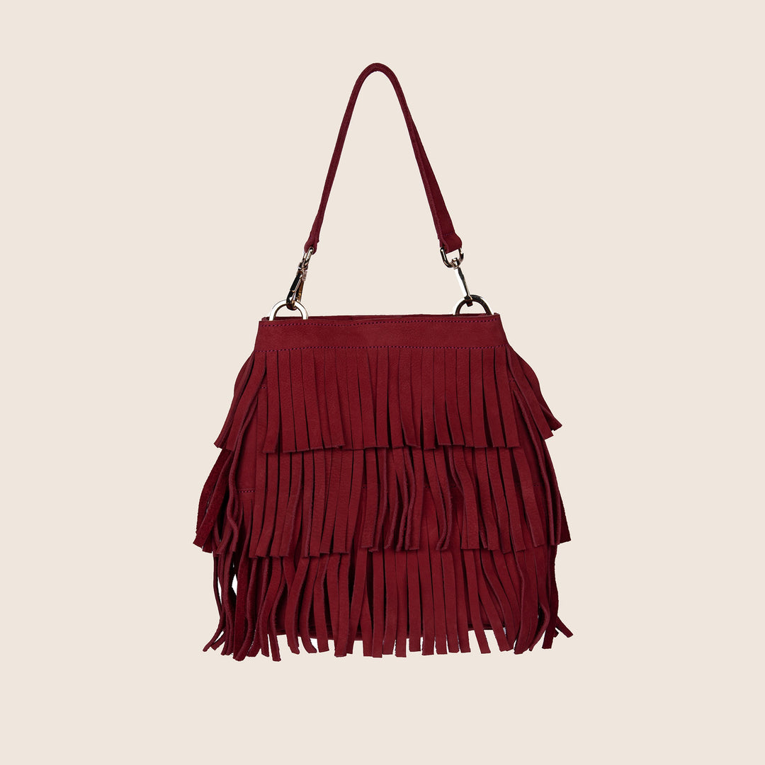 Ikwetta Fringe Bucket Bag