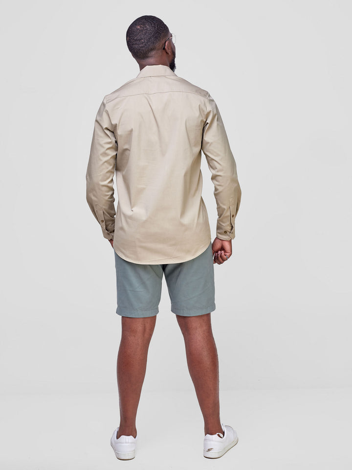 Safari Men's Long Sleeve Shirt - Khaki