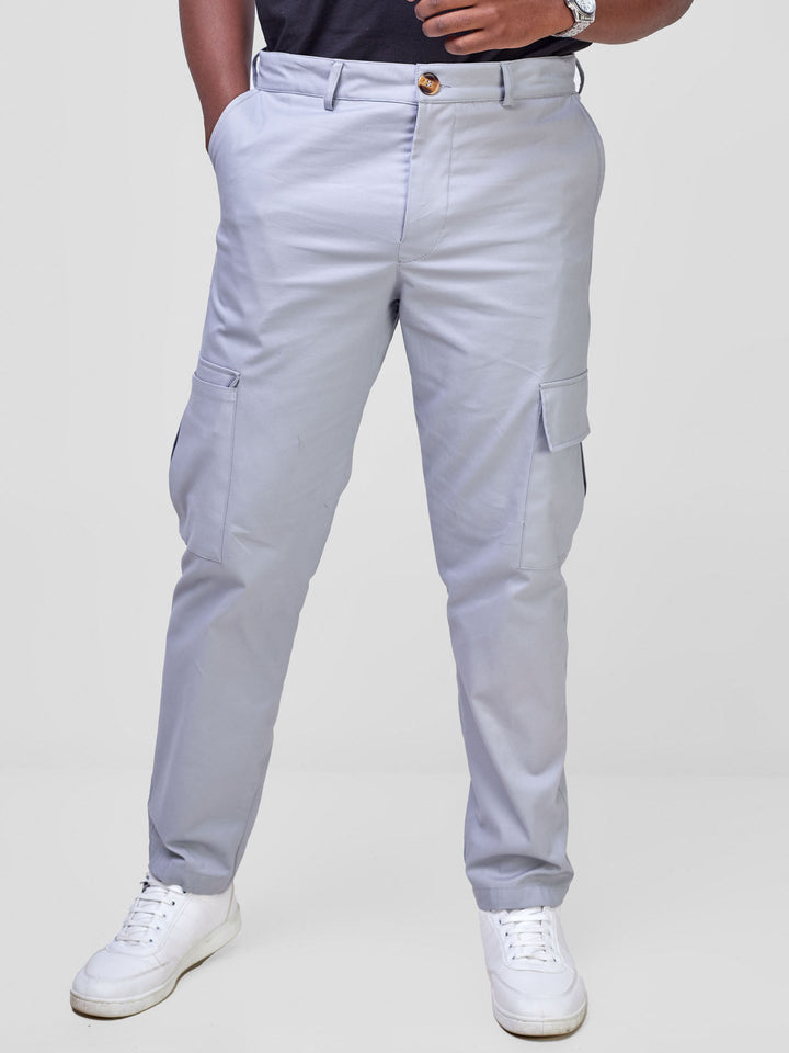 Safari Men's Cargo Pants - Light Grey