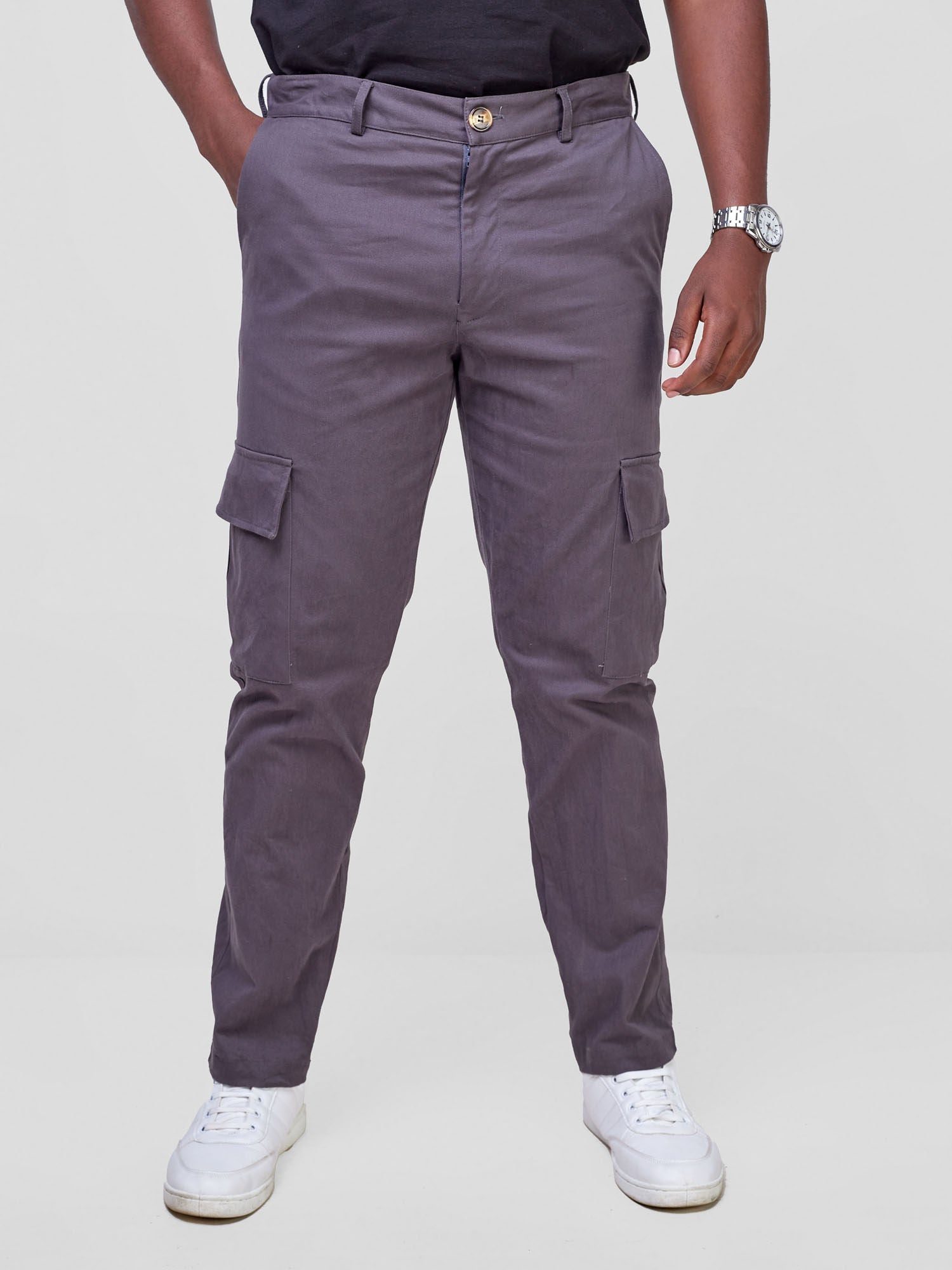 Safari Men's Cargo Pants - Dark Grey