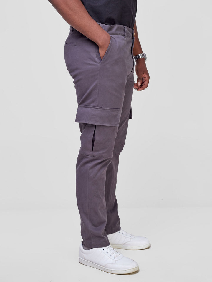 Safari Men's Cargo Pants - Dark Grey