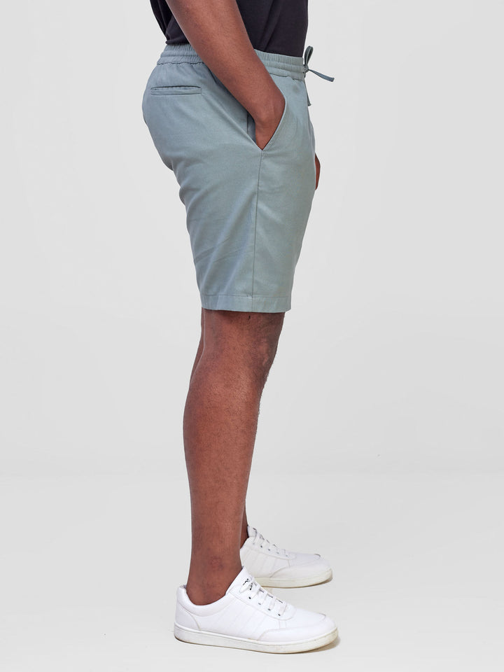 Safari Men's Drawstring Shorts - Light Green