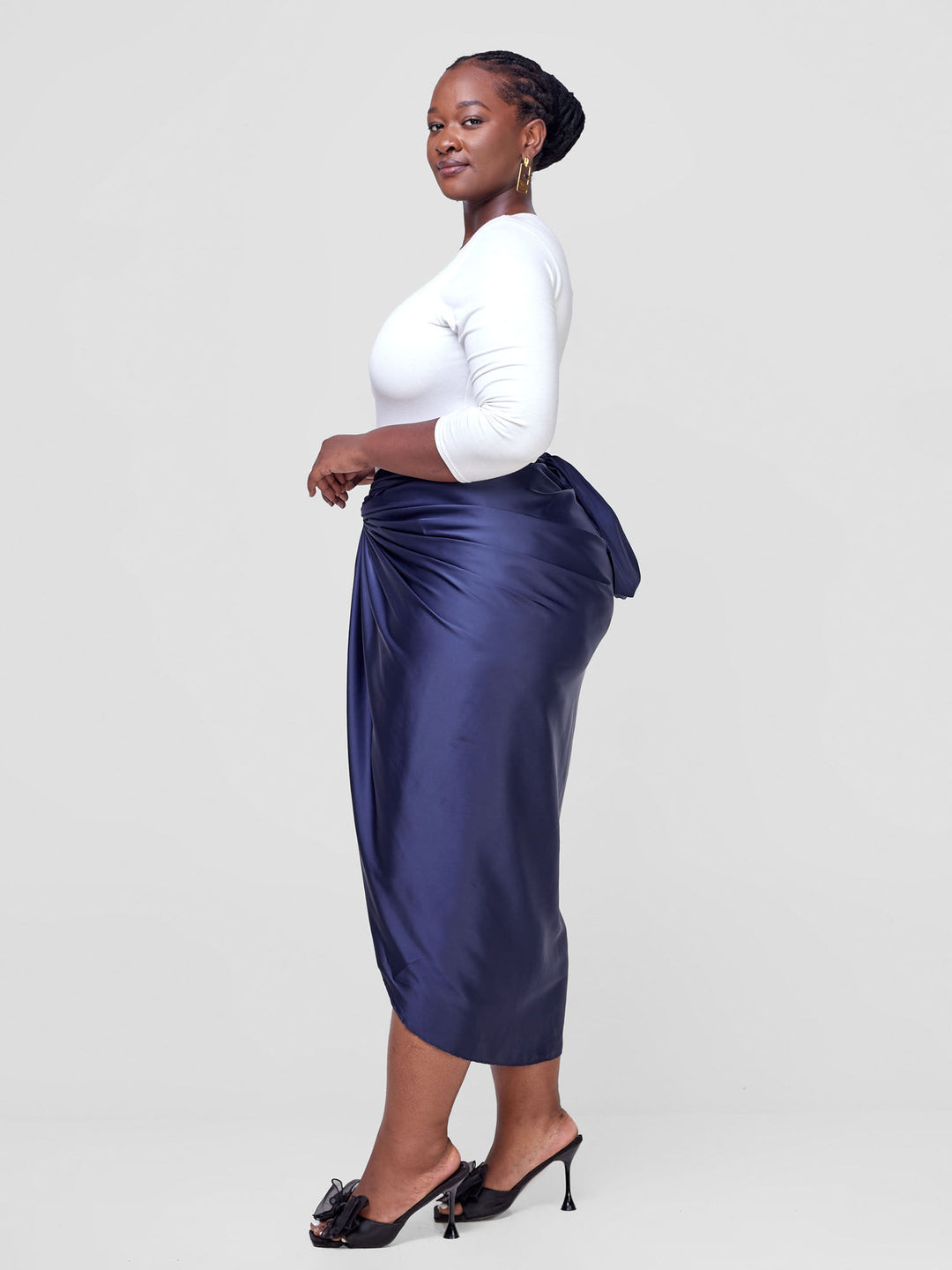 Vivo Sarong Skirt - Navy Blue