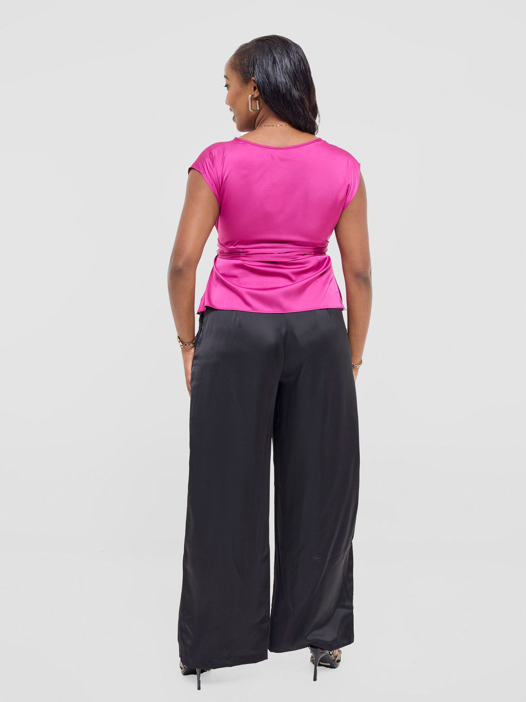 Vivo Yene Front Tie Top - Magenta