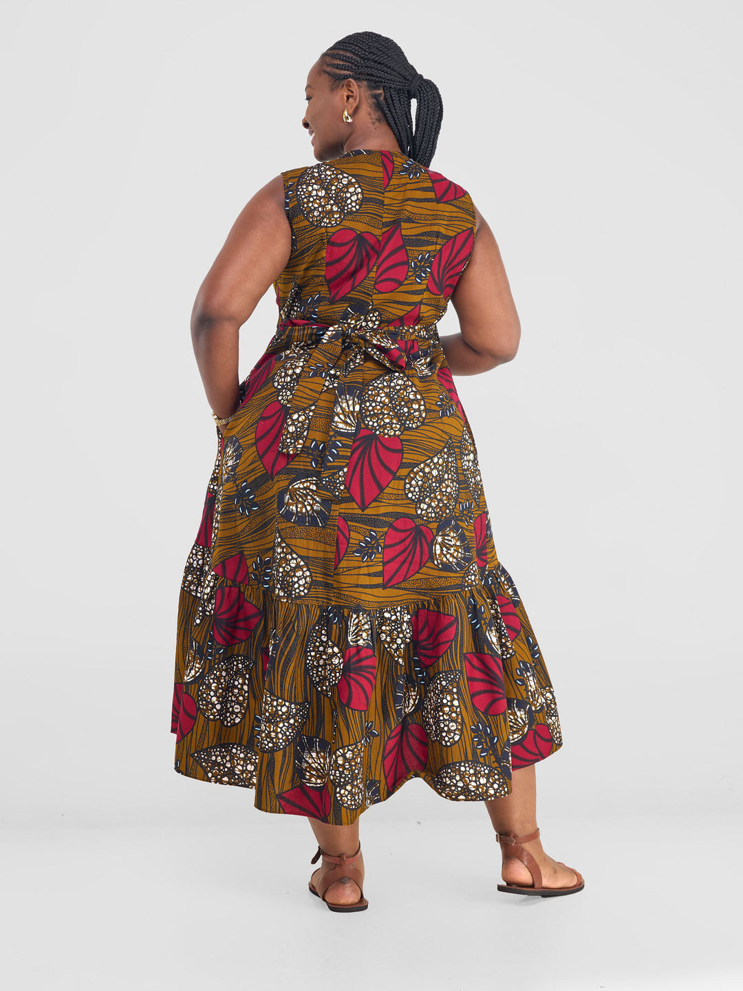 Safari Savannah Midi Wrap Dress