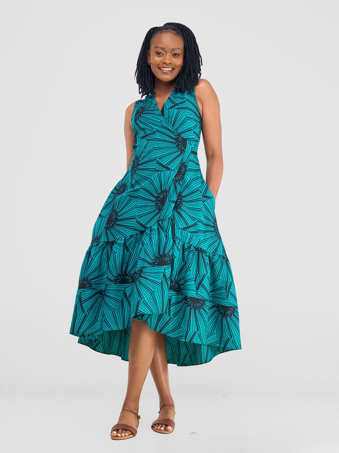 Safari Savannah Midi Wrap Dress