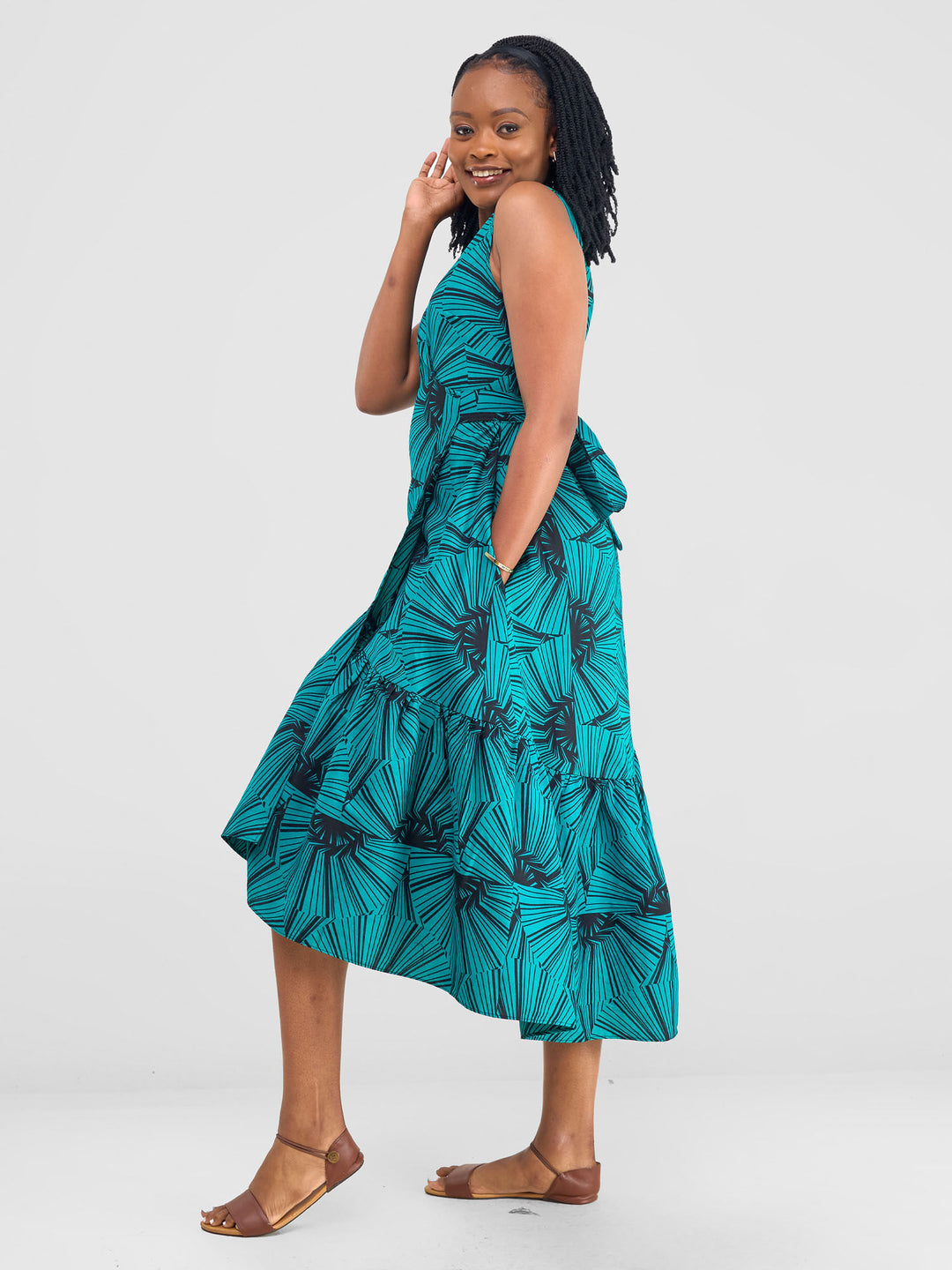 Safari Savannah Midi Wrap Dress