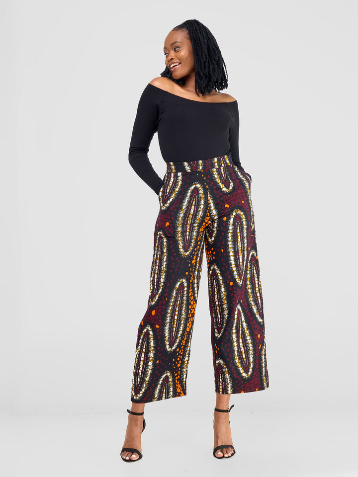 Vivo Kitenge Wide Leg Pants - Neba Print