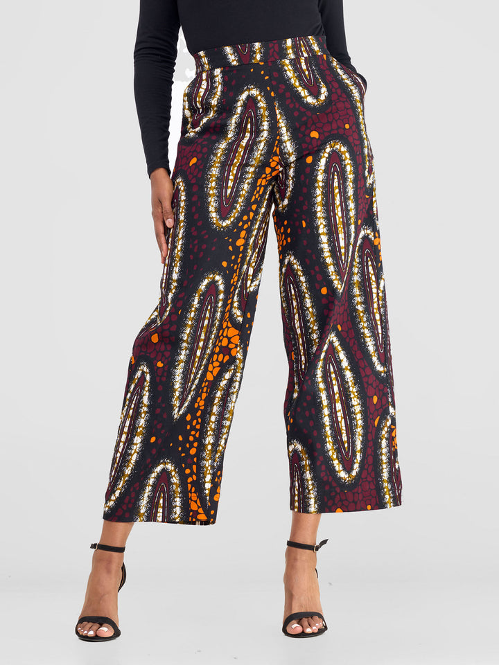 Vivo Kitenge Wide Leg Pants - Neba Print