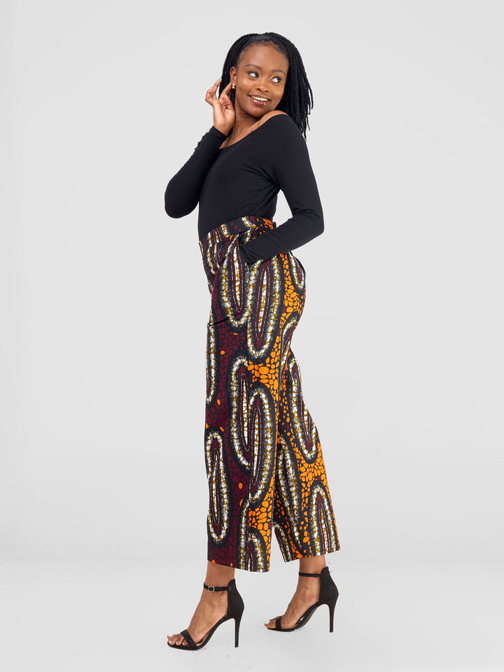 Vivo Kitenge Wide Leg Pants - Neba Print