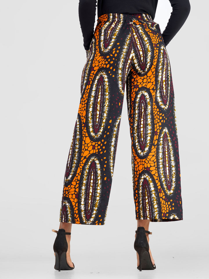 Vivo Kitenge Wide Leg Pants - Neba Print