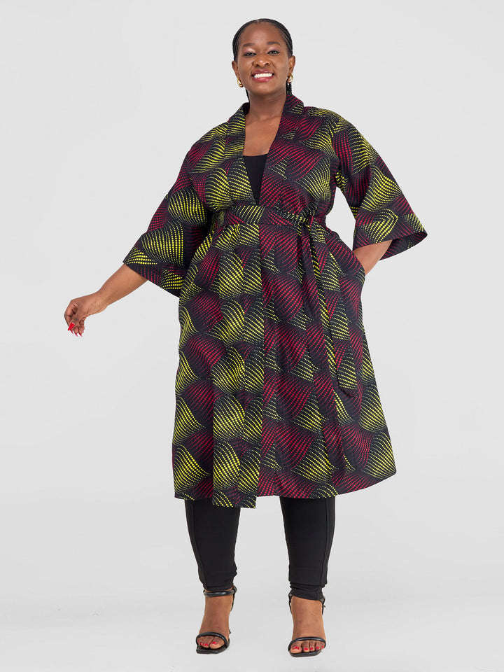 Vivo Kitenge Midi Kimono - Shama Print