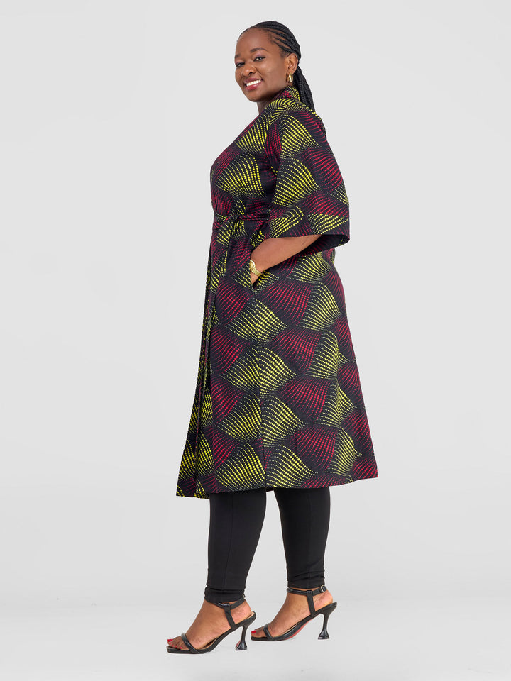 Vivo Kitenge Midi Kimono - Shama Print