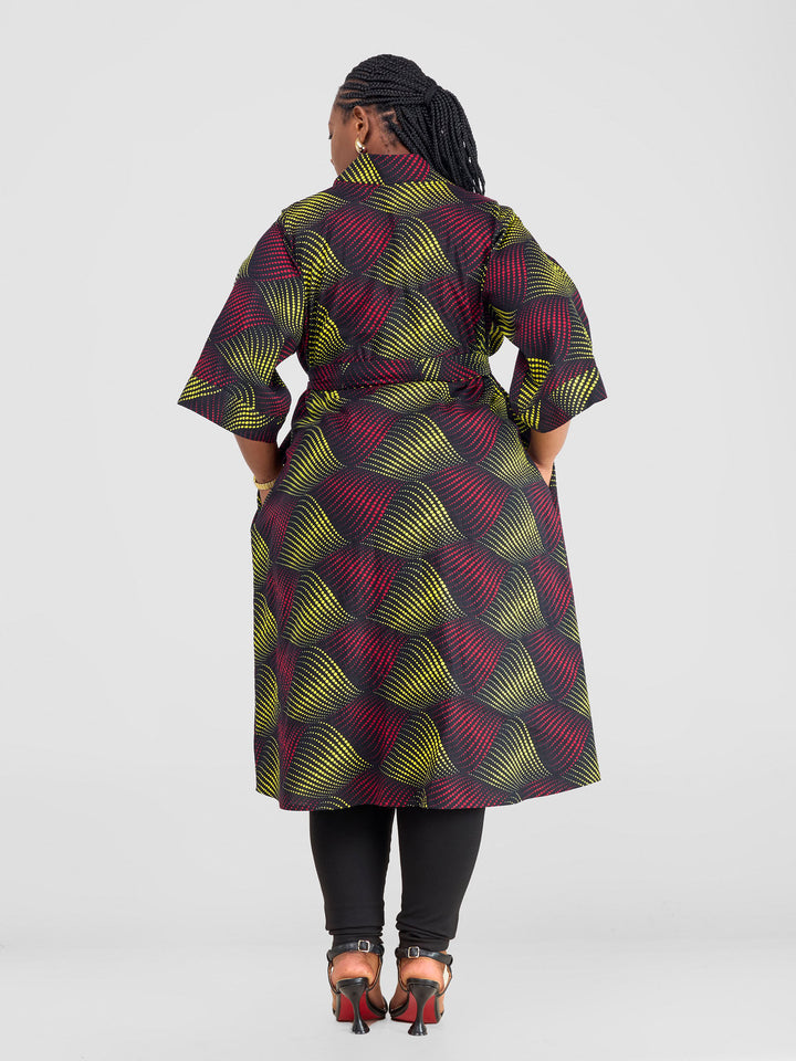 Vivo Kitenge Midi Kimono - Shama Print