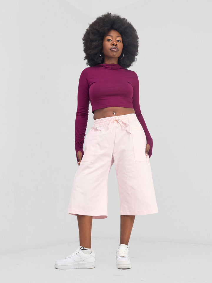 Zoya Banda Unisex Jorts - Pink