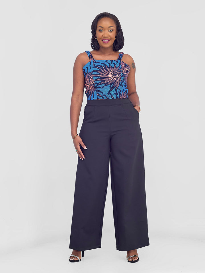 Vivo Kitenge Strappy Tie Back Top  - Tana