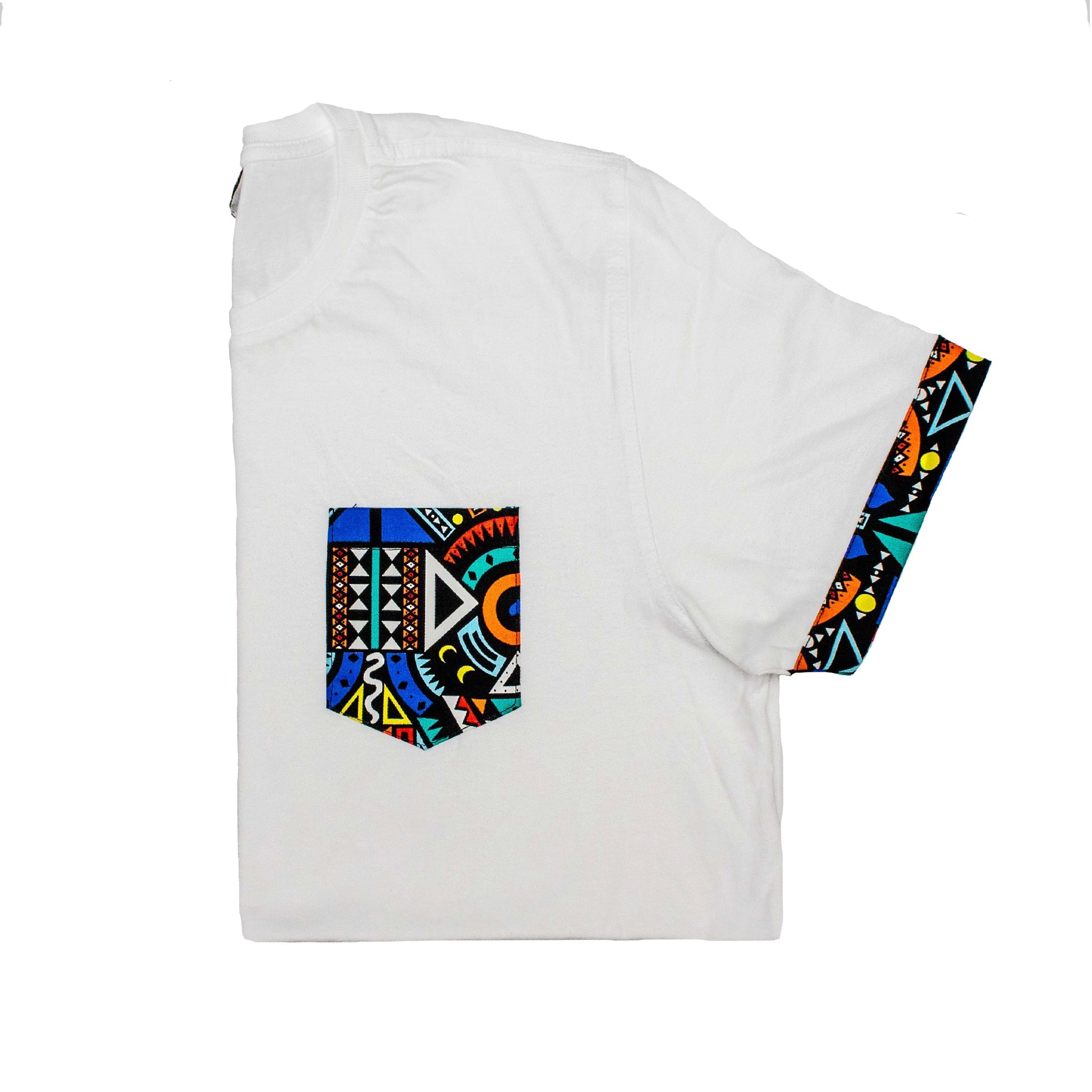 Kali Premium Ts: White with Blue Tribal