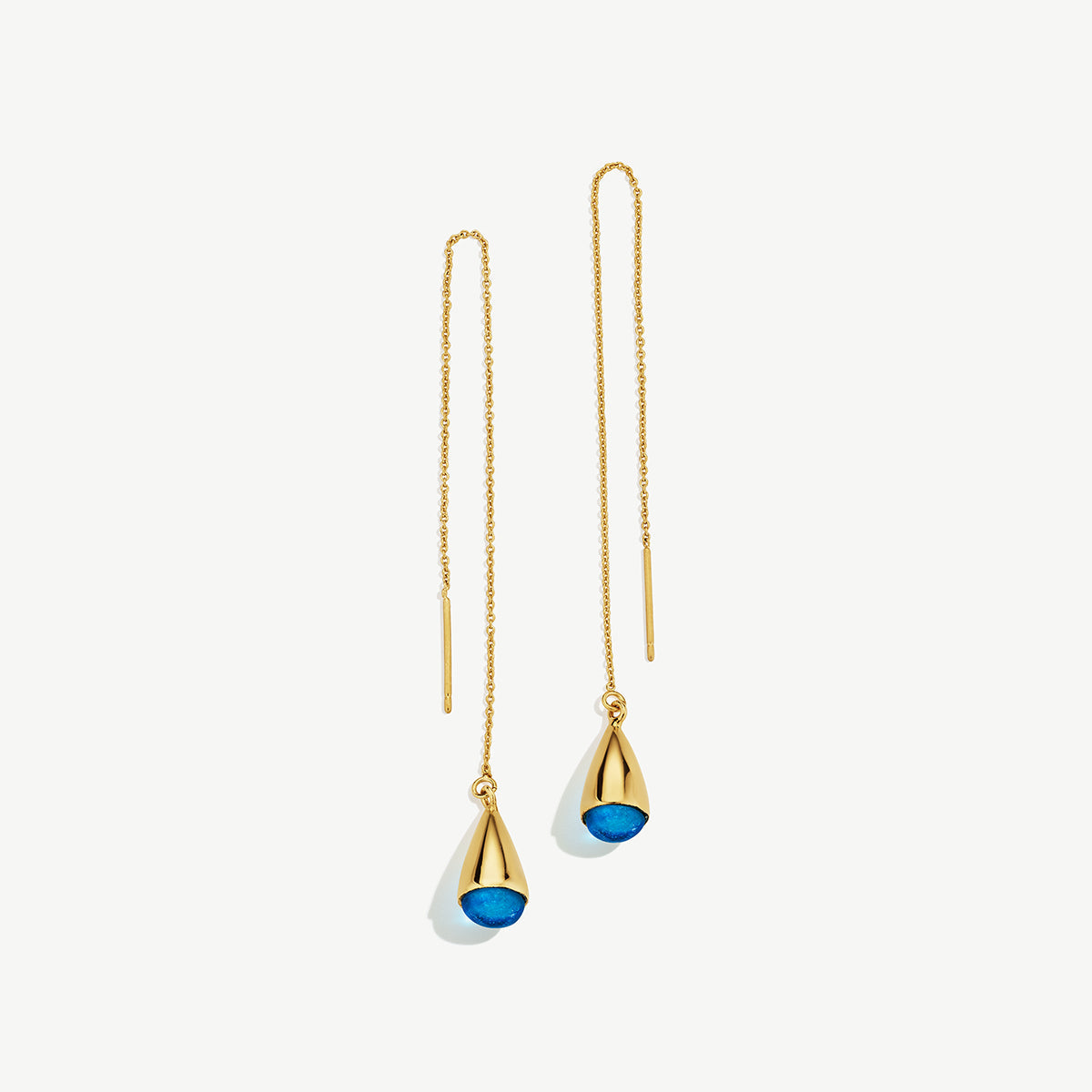 Soko Glass Dash Chain Threader Earrings