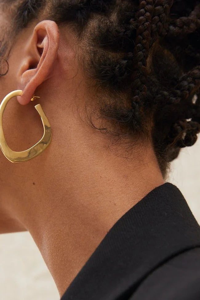 SOKO Sabi Flat Hoop Earrings