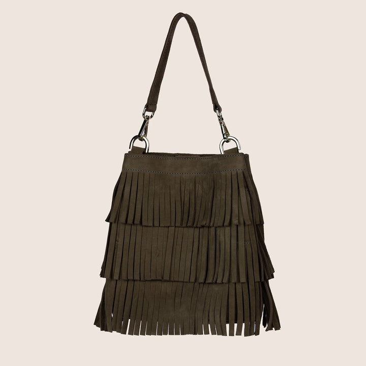 Ikwetta Fringe Bucket Bag