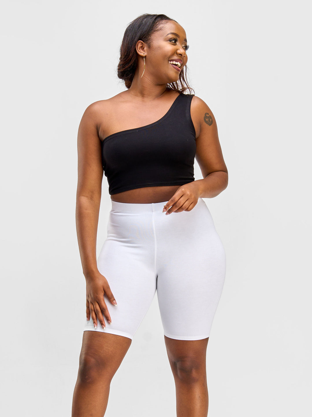 Vivo Essentials Biker Shorts - White