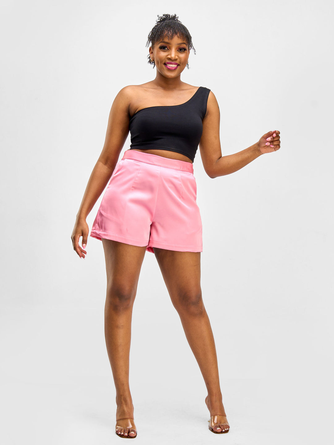 Vivo Nimali Satin Shorts - Pink