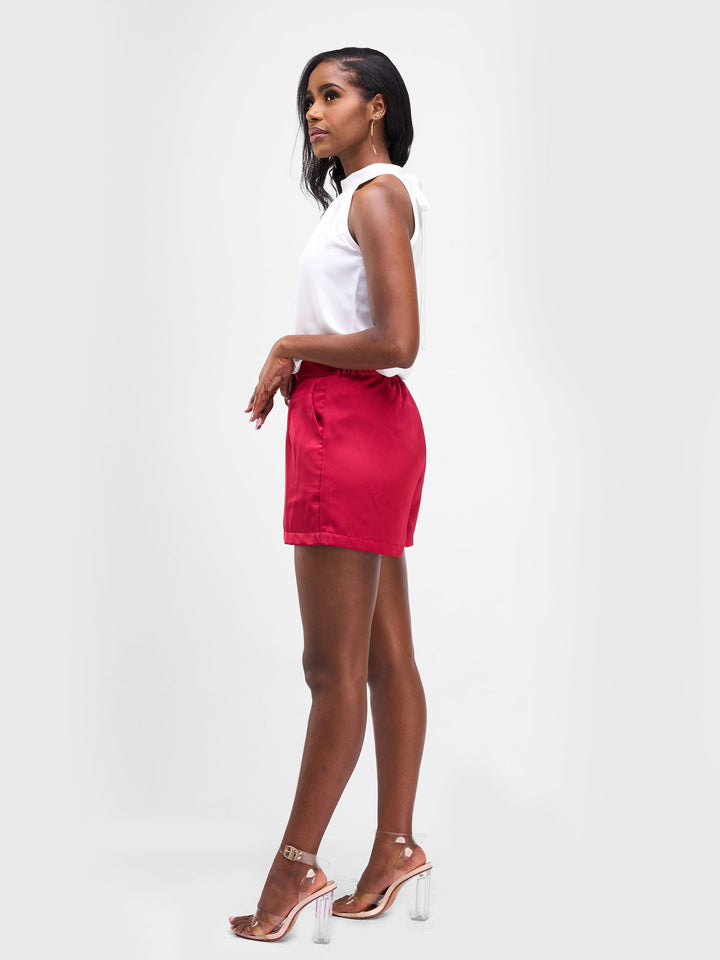 Vivo Nimali Satin Shorts - Red